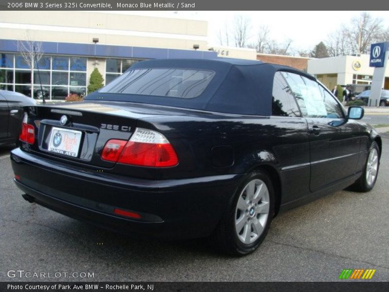 Monaco Blue Metallic / Sand 2006 BMW 3 Series 325i Convertible
