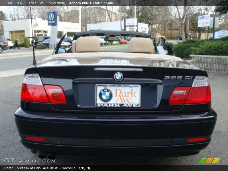 Monaco Blue Metallic / Sand 2006 BMW 3 Series 325i Convertible