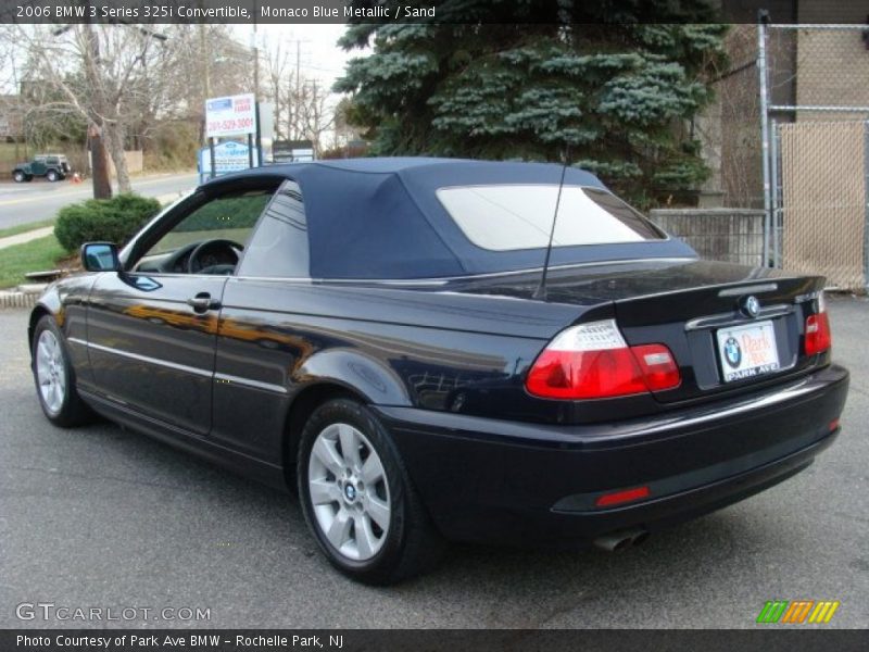 Monaco Blue Metallic / Sand 2006 BMW 3 Series 325i Convertible
