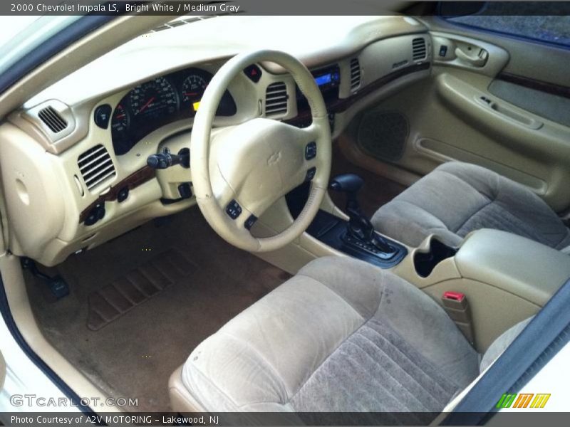 Bright White / Medium Gray 2000 Chevrolet Impala LS
