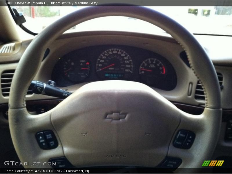 Bright White / Medium Gray 2000 Chevrolet Impala LS
