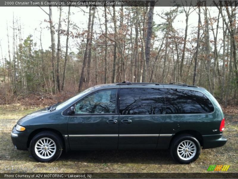 Shale Green Metallic / Silver Fern 2000 Chrysler Town & Country LXi