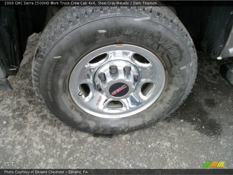 Steel Gray Metallic / Dark Titanium 2009 GMC Sierra 2500HD Work Truck Crew Cab 4x4