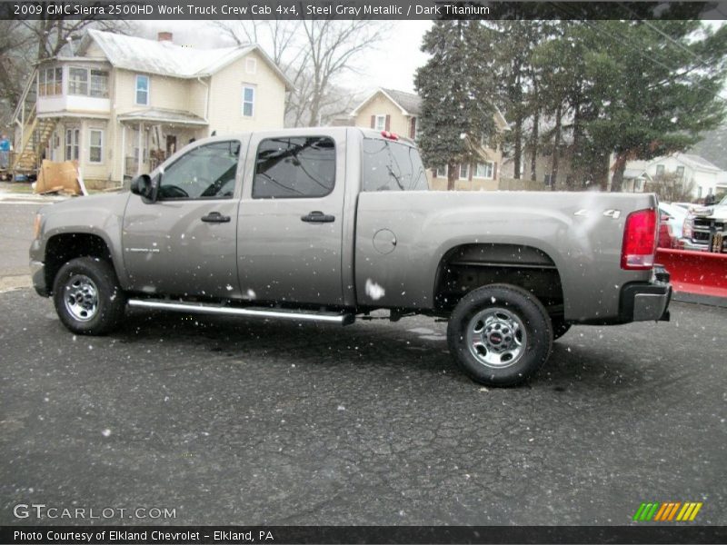 Steel Gray Metallic / Dark Titanium 2009 GMC Sierra 2500HD Work Truck Crew Cab 4x4