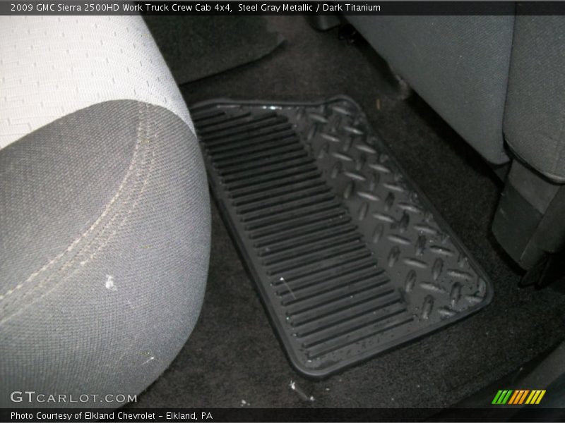 Steel Gray Metallic / Dark Titanium 2009 GMC Sierra 2500HD Work Truck Crew Cab 4x4