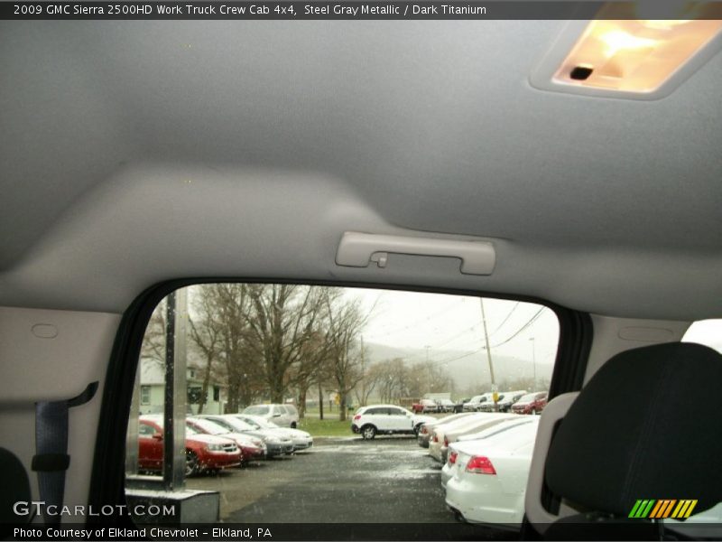 Steel Gray Metallic / Dark Titanium 2009 GMC Sierra 2500HD Work Truck Crew Cab 4x4