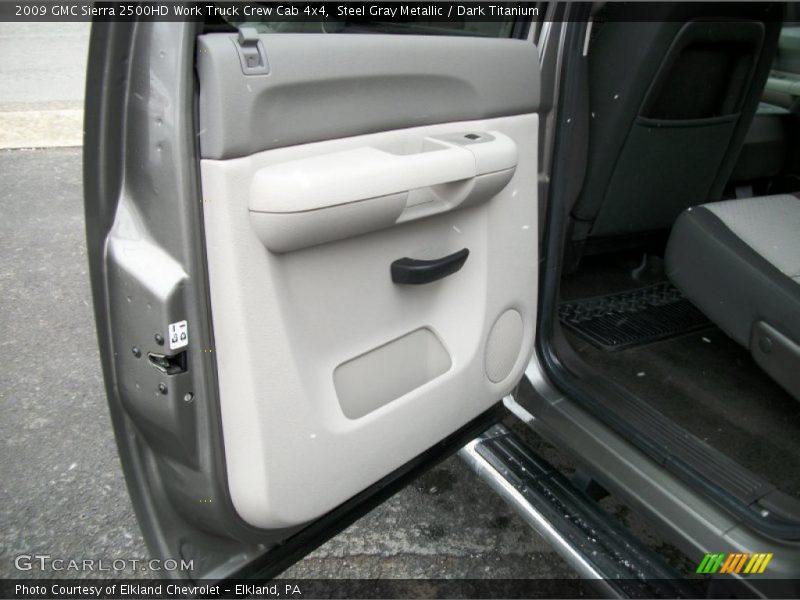Steel Gray Metallic / Dark Titanium 2009 GMC Sierra 2500HD Work Truck Crew Cab 4x4