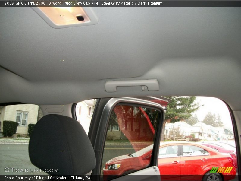 Steel Gray Metallic / Dark Titanium 2009 GMC Sierra 2500HD Work Truck Crew Cab 4x4