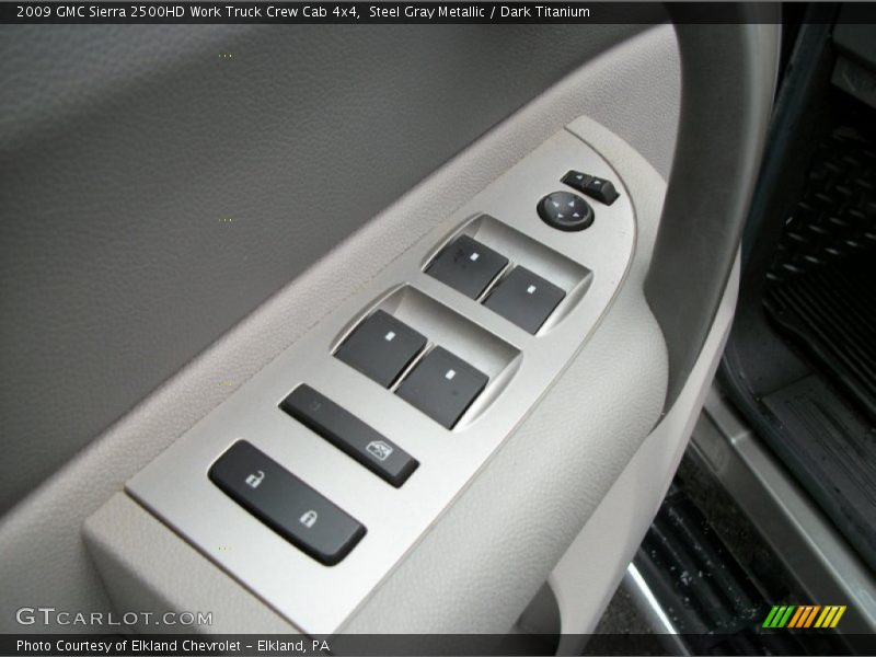 Steel Gray Metallic / Dark Titanium 2009 GMC Sierra 2500HD Work Truck Crew Cab 4x4