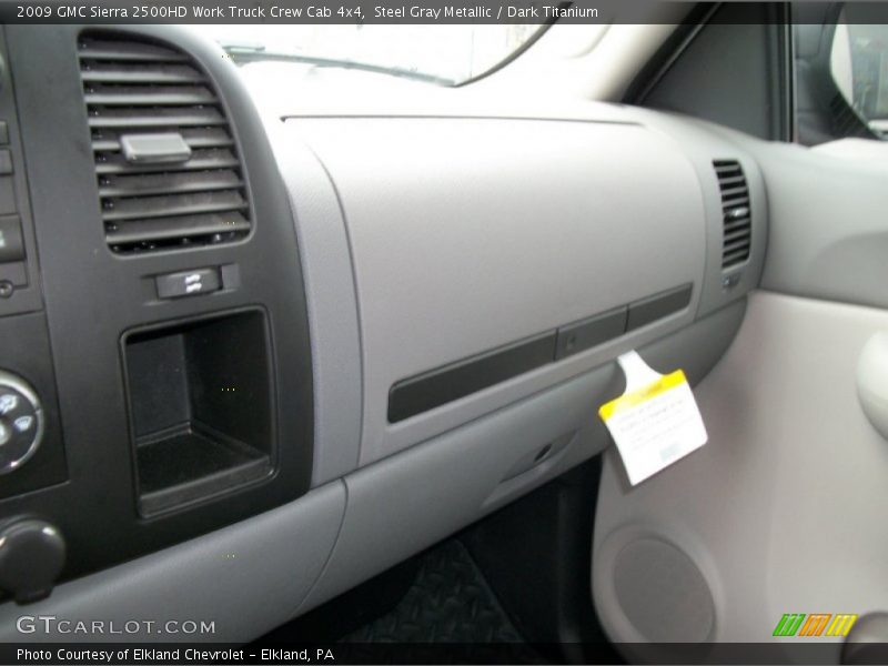 Steel Gray Metallic / Dark Titanium 2009 GMC Sierra 2500HD Work Truck Crew Cab 4x4