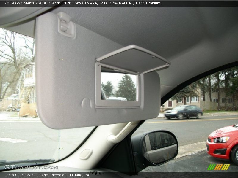 Steel Gray Metallic / Dark Titanium 2009 GMC Sierra 2500HD Work Truck Crew Cab 4x4