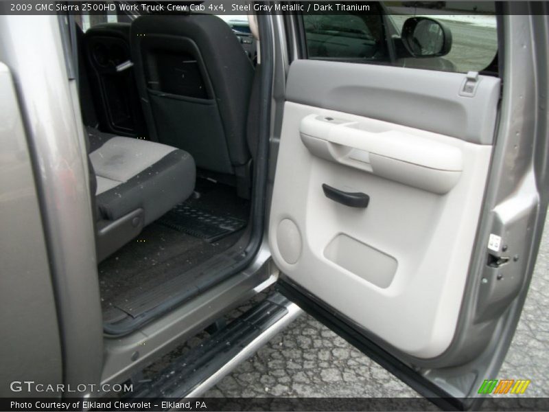 Steel Gray Metallic / Dark Titanium 2009 GMC Sierra 2500HD Work Truck Crew Cab 4x4
