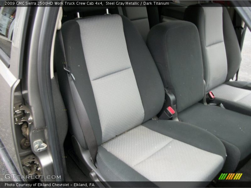 Steel Gray Metallic / Dark Titanium 2009 GMC Sierra 2500HD Work Truck Crew Cab 4x4
