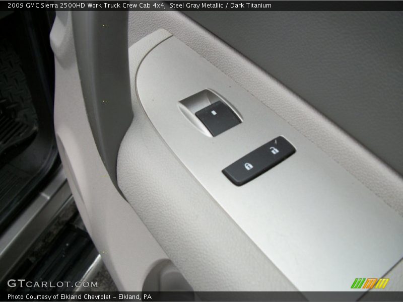 Steel Gray Metallic / Dark Titanium 2009 GMC Sierra 2500HD Work Truck Crew Cab 4x4