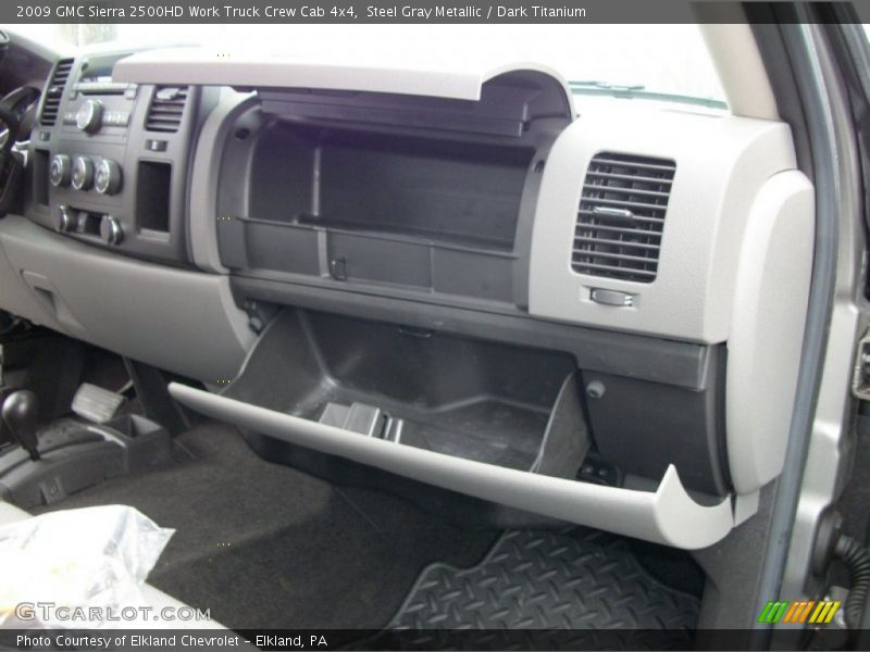 Steel Gray Metallic / Dark Titanium 2009 GMC Sierra 2500HD Work Truck Crew Cab 4x4