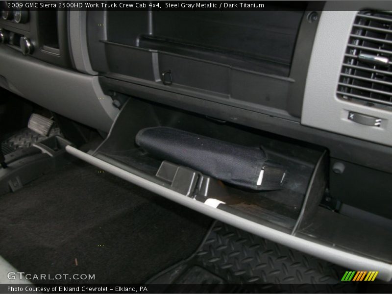 Steel Gray Metallic / Dark Titanium 2009 GMC Sierra 2500HD Work Truck Crew Cab 4x4