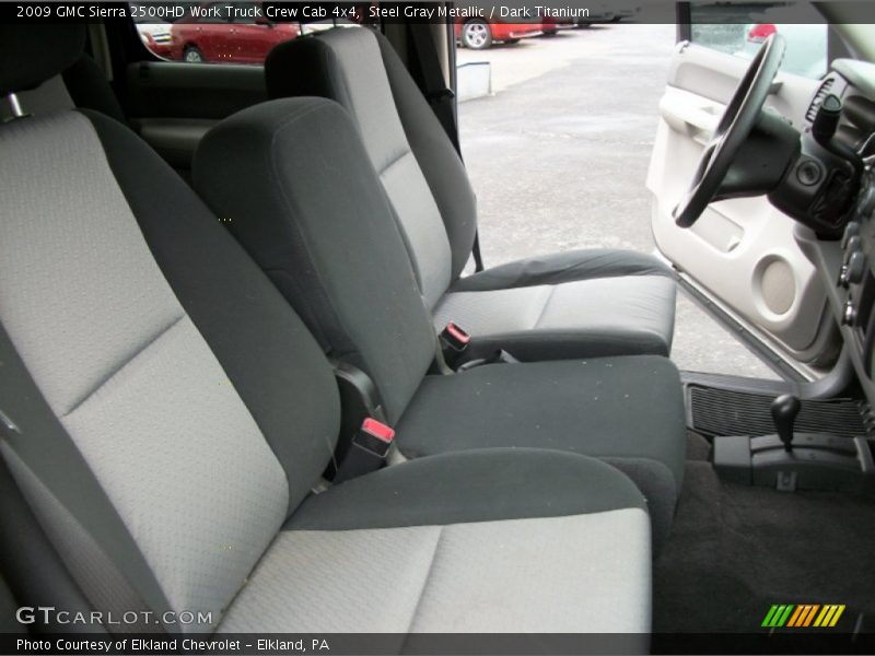 Steel Gray Metallic / Dark Titanium 2009 GMC Sierra 2500HD Work Truck Crew Cab 4x4