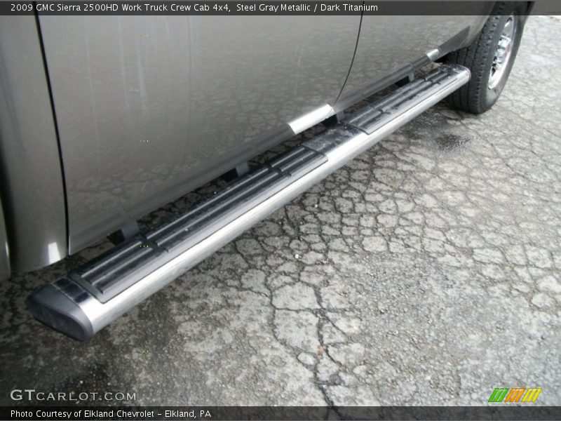 Steel Gray Metallic / Dark Titanium 2009 GMC Sierra 2500HD Work Truck Crew Cab 4x4