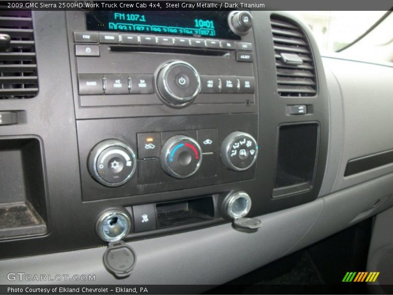 Steel Gray Metallic / Dark Titanium 2009 GMC Sierra 2500HD Work Truck Crew Cab 4x4