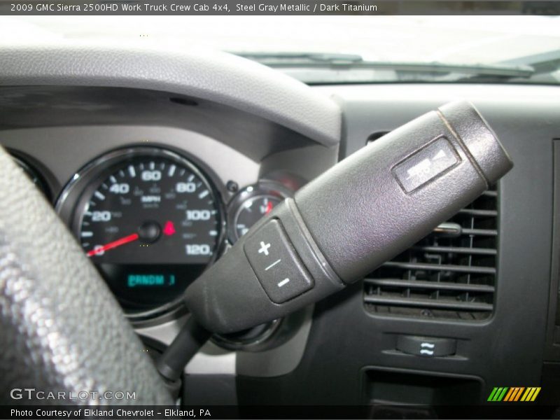 Steel Gray Metallic / Dark Titanium 2009 GMC Sierra 2500HD Work Truck Crew Cab 4x4