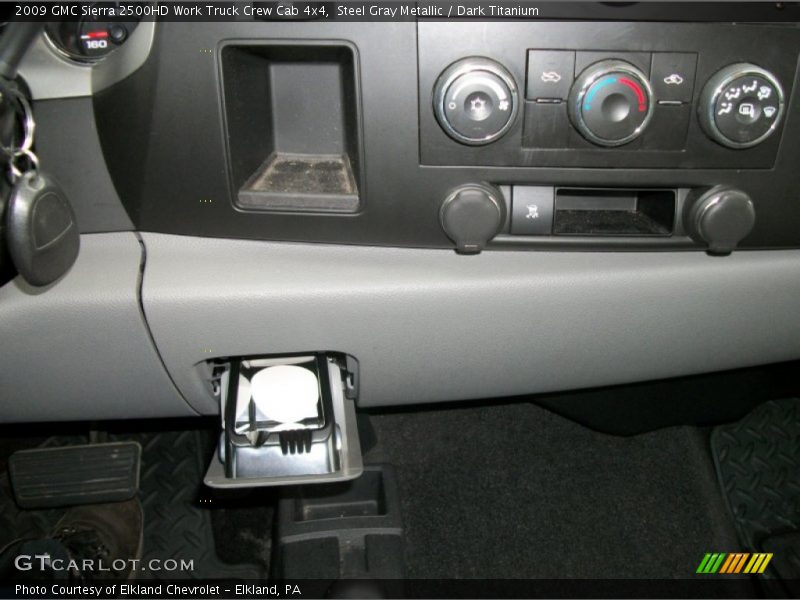 Steel Gray Metallic / Dark Titanium 2009 GMC Sierra 2500HD Work Truck Crew Cab 4x4