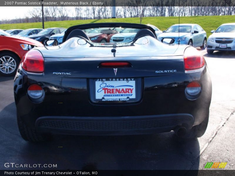 Mysterious Black / Ebony 2007 Pontiac Solstice Roadster