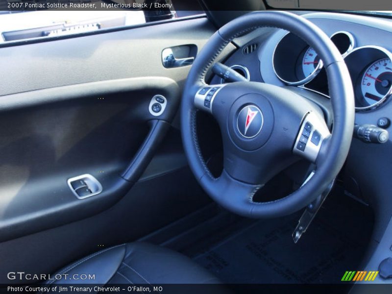 Mysterious Black / Ebony 2007 Pontiac Solstice Roadster