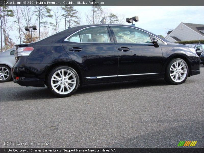Obsidian Black / Parchment 2010 Lexus HS 250h Hybrid Premium