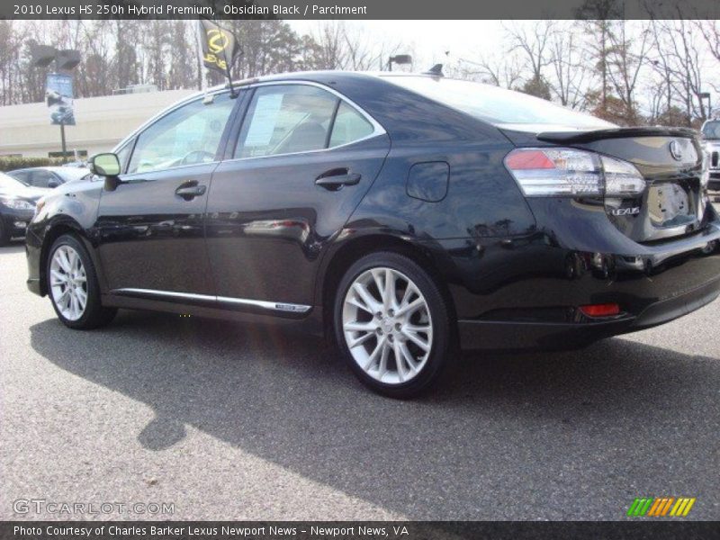 Obsidian Black / Parchment 2010 Lexus HS 250h Hybrid Premium