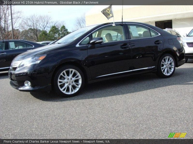 Obsidian Black / Parchment 2010 Lexus HS 250h Hybrid Premium