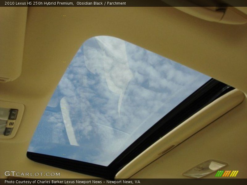 Obsidian Black / Parchment 2010 Lexus HS 250h Hybrid Premium