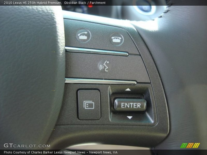 Obsidian Black / Parchment 2010 Lexus HS 250h Hybrid Premium