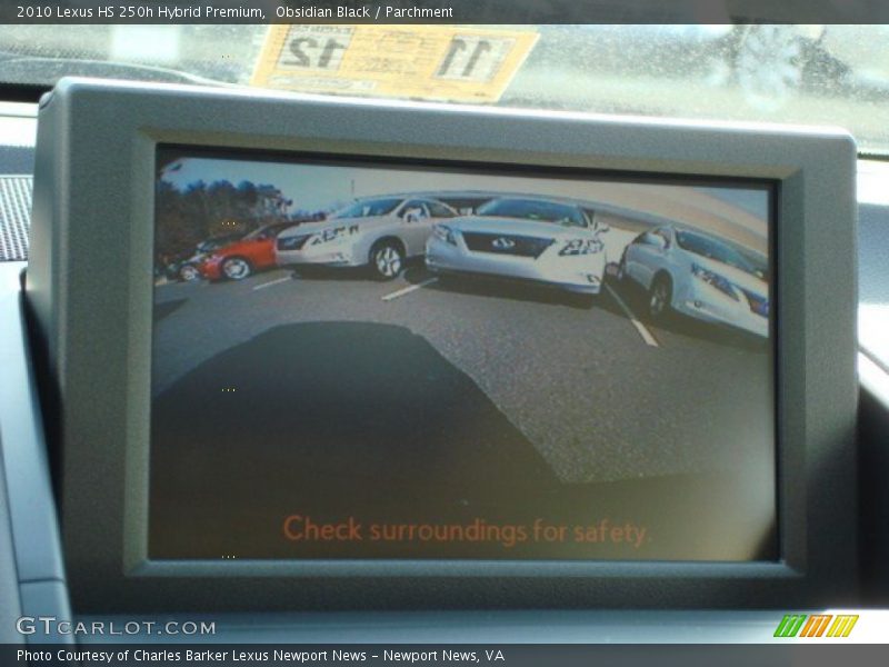 Obsidian Black / Parchment 2010 Lexus HS 250h Hybrid Premium