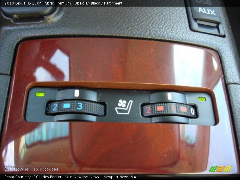 Obsidian Black / Parchment 2010 Lexus HS 250h Hybrid Premium