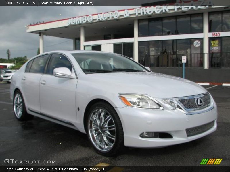 Starfire White Pearl / Light Gray 2008 Lexus GS 350