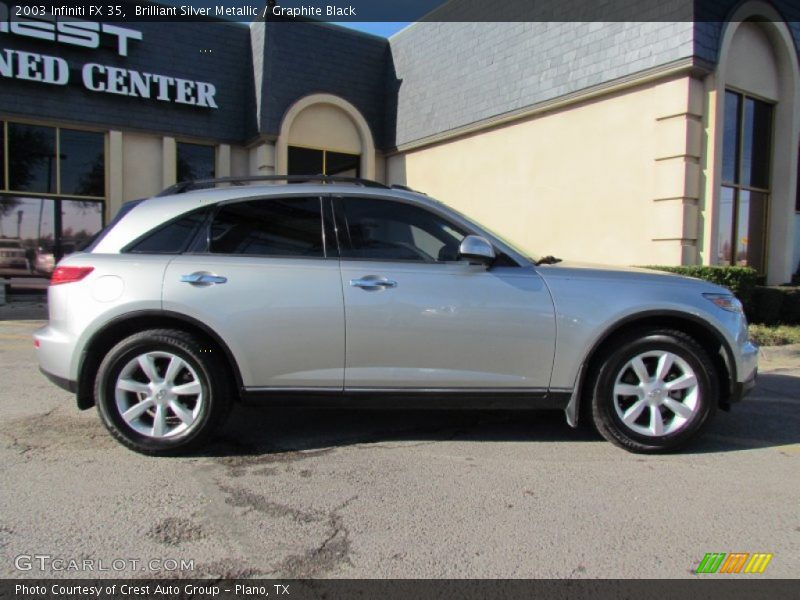 Brilliant Silver Metallic / Graphite Black 2003 Infiniti FX 35