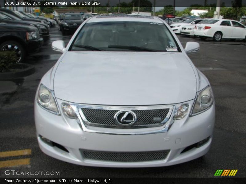 Starfire White Pearl / Light Gray 2008 Lexus GS 350