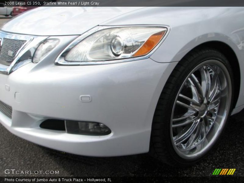 Starfire White Pearl / Light Gray 2008 Lexus GS 350