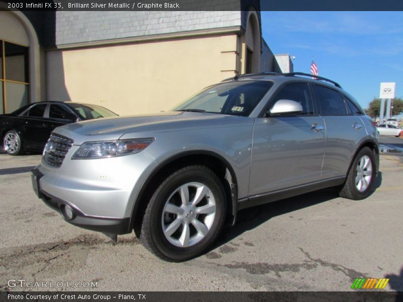 Brilliant Silver Metallic / Graphite Black 2003 Infiniti FX 35