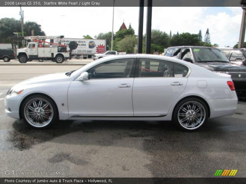 Starfire White Pearl / Light Gray 2008 Lexus GS 350