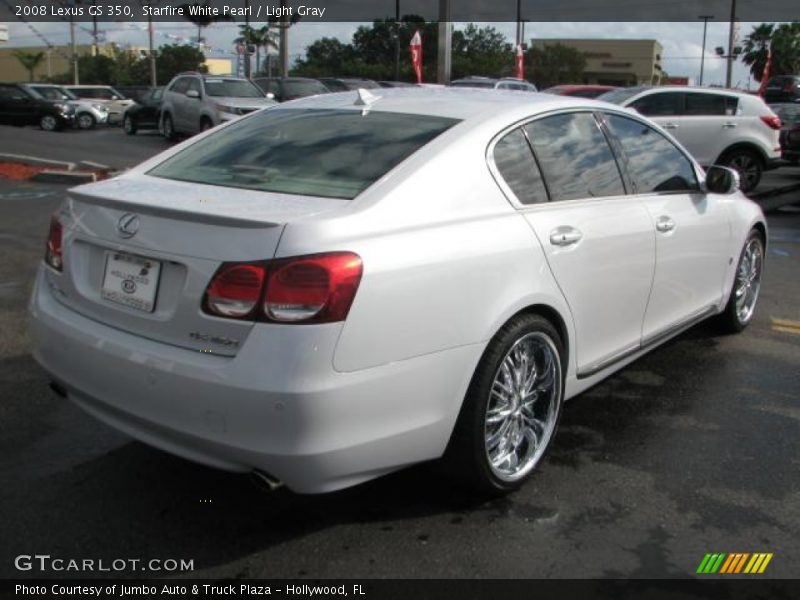 Starfire White Pearl / Light Gray 2008 Lexus GS 350