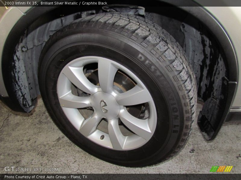 Brilliant Silver Metallic / Graphite Black 2003 Infiniti FX 35