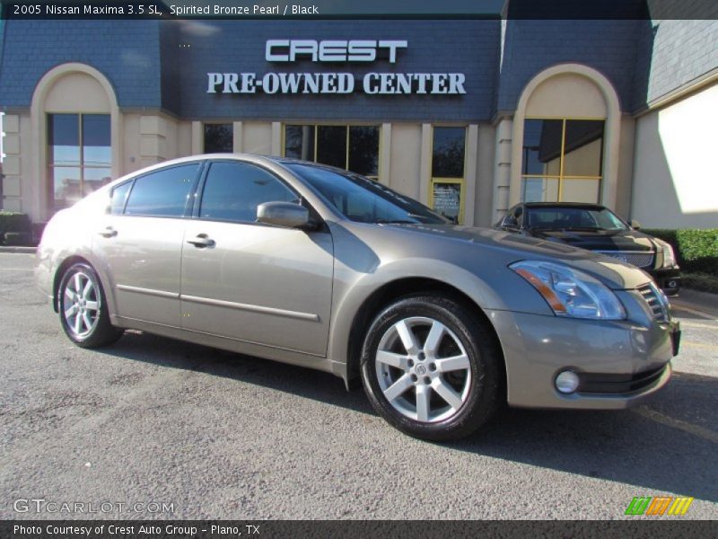 Spirited Bronze Pearl / Black 2005 Nissan Maxima 3.5 SL