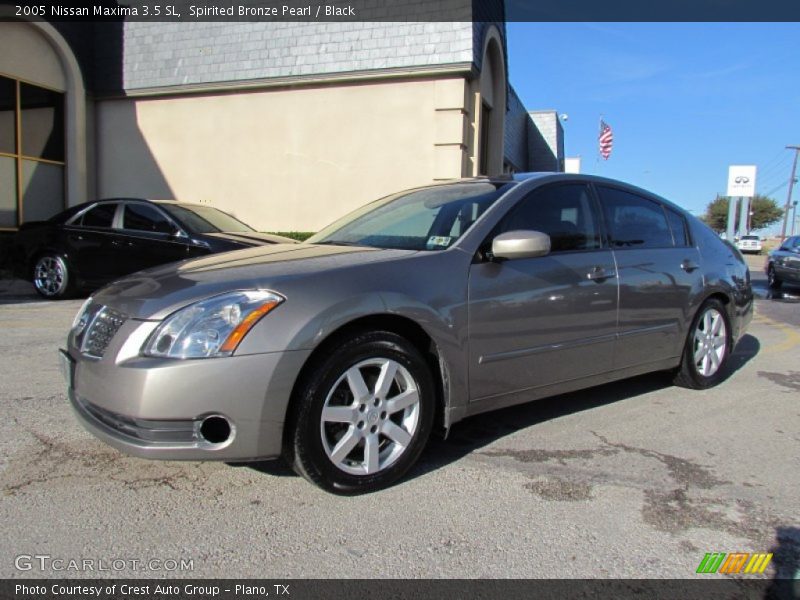 Spirited Bronze Pearl / Black 2005 Nissan Maxima 3.5 SL