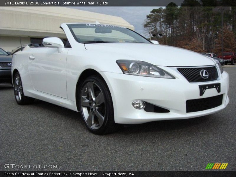 Starfire White Pearl / Black 2011 Lexus IS 250C Convertible