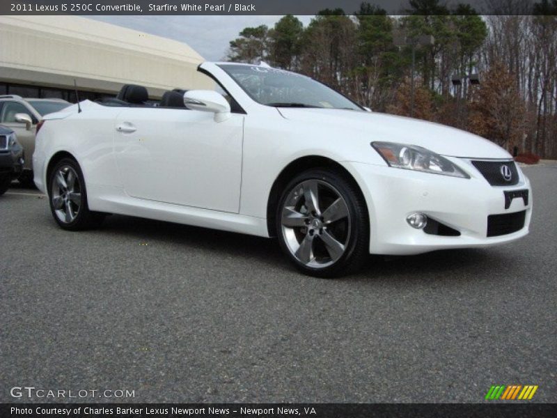 Starfire White Pearl / Black 2011 Lexus IS 250C Convertible