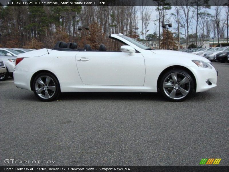 Starfire White Pearl / Black 2011 Lexus IS 250C Convertible
