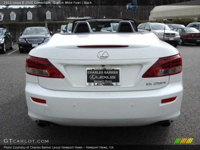 Starfire White Pearl / Black 2011 Lexus IS 250C Convertible