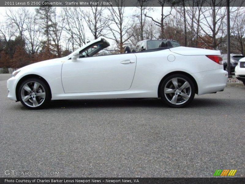 Starfire White Pearl / Black 2011 Lexus IS 250C Convertible