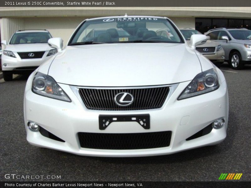 Starfire White Pearl / Black 2011 Lexus IS 250C Convertible